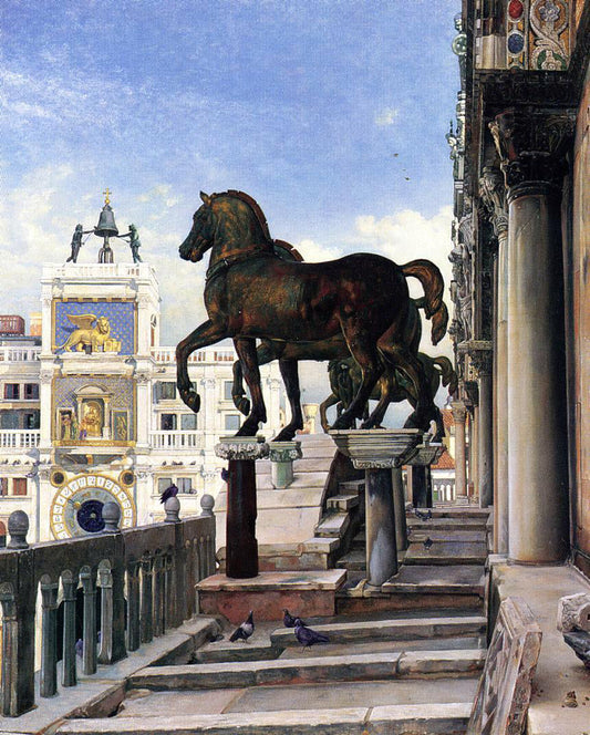  Charles Caryl Coleman The Bronze Horses of San Marco - Canvas Print