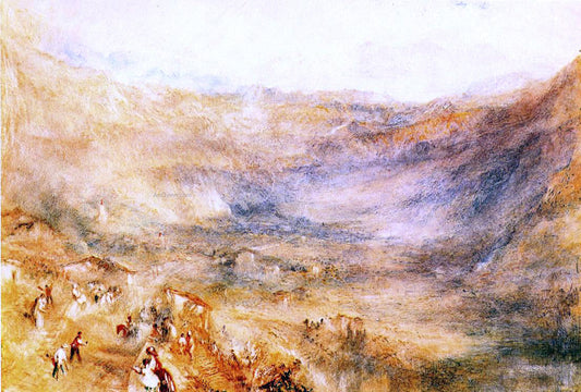  Joseph William Turner The Brunig Pass, from Meringen - Canvas Print