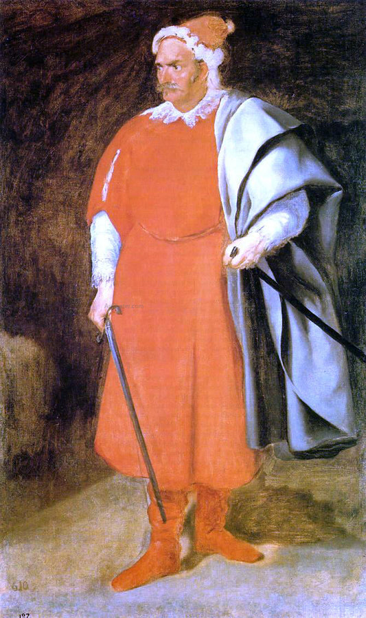  Diego Velazquez The Buffoon Don Cristobal de Castaneda y Pernia (also known as Red Beard) - Canvas Print