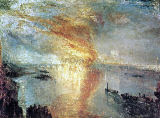  Joseph William Turner The Burning of the Houses of Lords and Commons, October 16, 1834 - Canvas Print