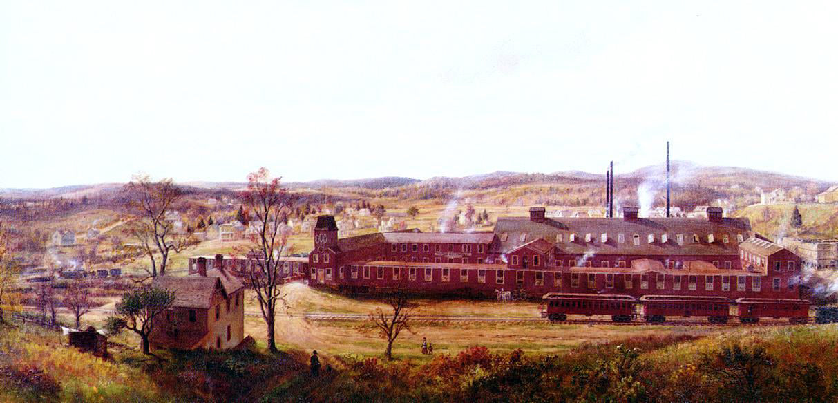  Edward Lamson Henry The Butler Hard Rubber Factory - Canvas Print