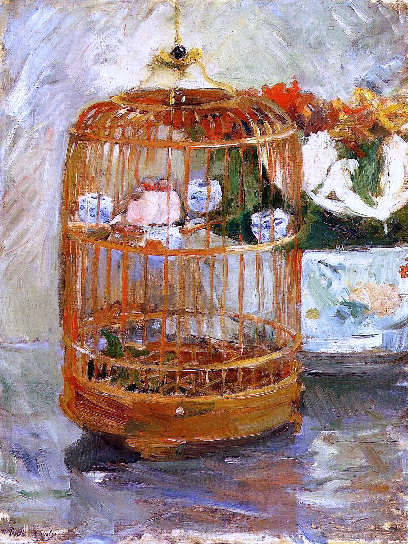  Berthe Morisot The Cage - Canvas Print