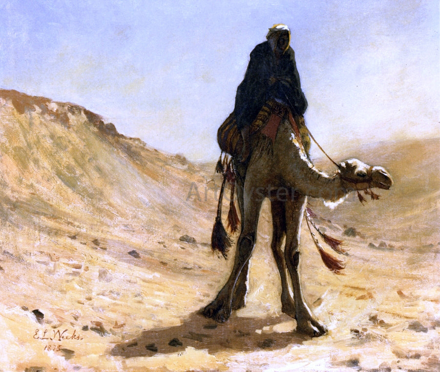  Edwin Lord Weeks A Camel Rider - Canvas Print