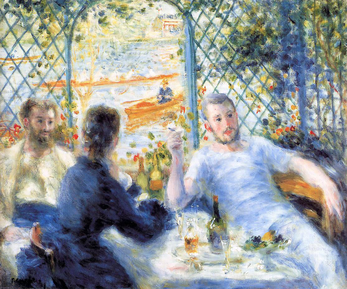  Pierre Auguste Renoir A Canoeist's Luncheon - Canvas Print