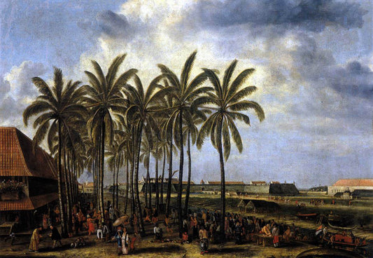  Andries Beeckman The Castle of Batavia, Seen from Kali Besar West - Canvas Print