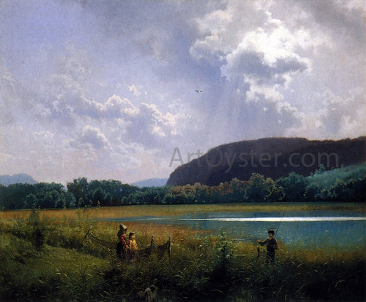  Herman Herzog The Catch - Canvas Print