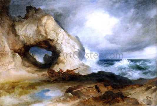  Thomas Moran The Cavern, California Coast (also known as Sinbad Wrecked) - Canvas Print
