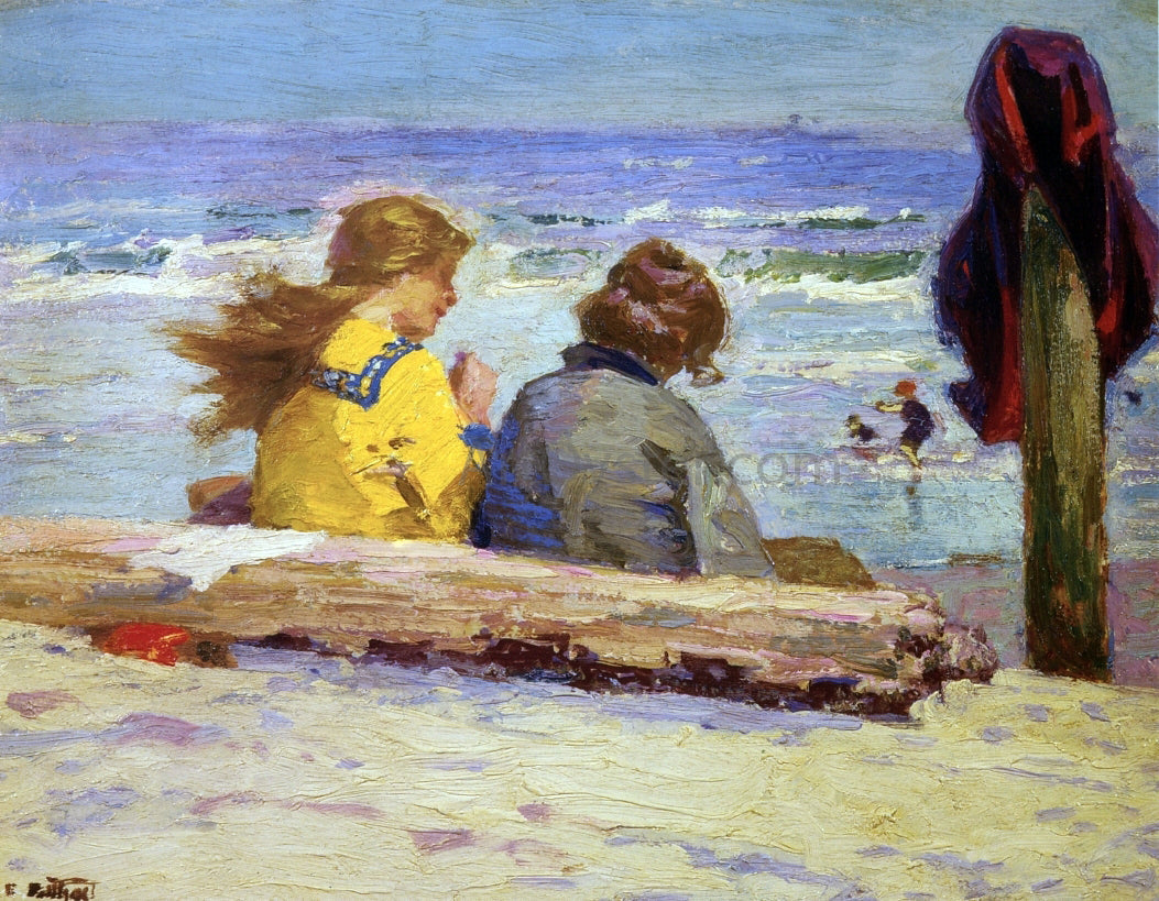  Edward Potthast The Chaperones - Canvas Print