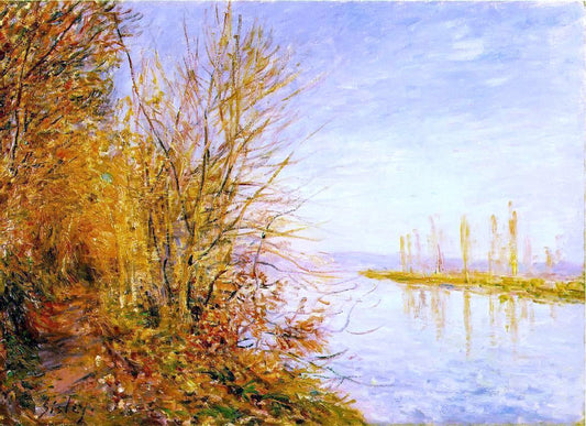  Alfred Sisley The Chemin de By through Woods at Rouches-Courtaut, St. Martin's, Summer - Canvas Print