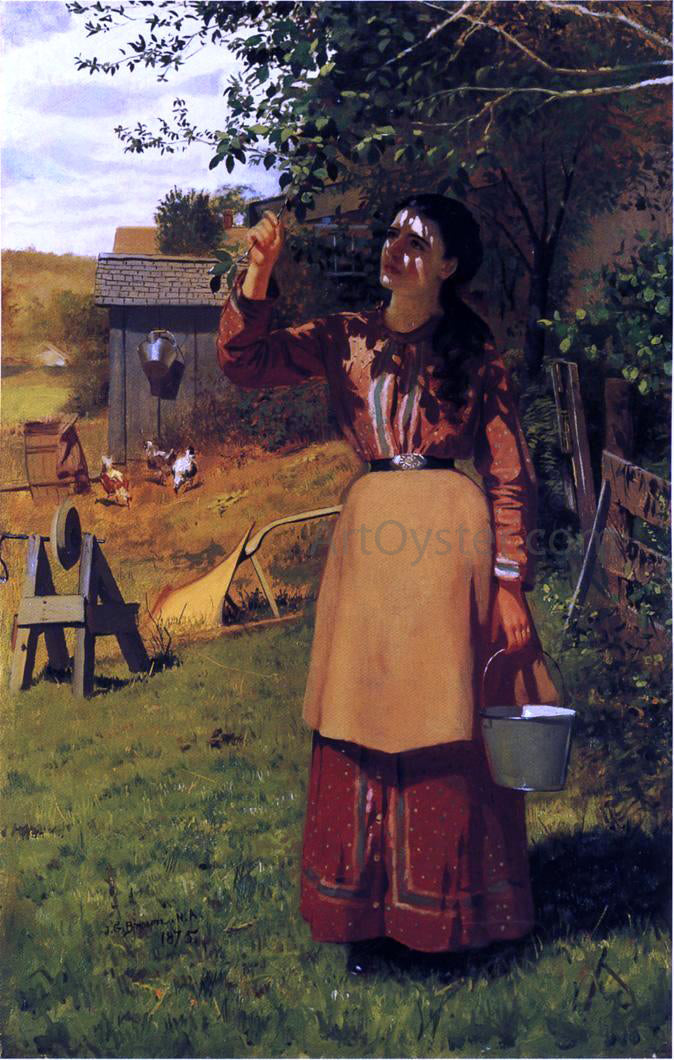  John George Brown The Cherry Picker - Canvas Print