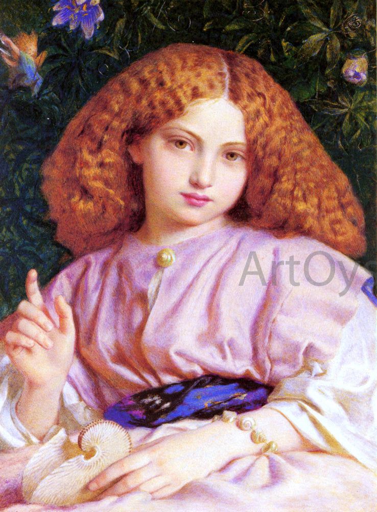  Frederic William Burton The Child Miranda - Canvas Print