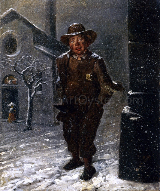  Angelo Inganni The Chimney Sweep - Canvas Print
