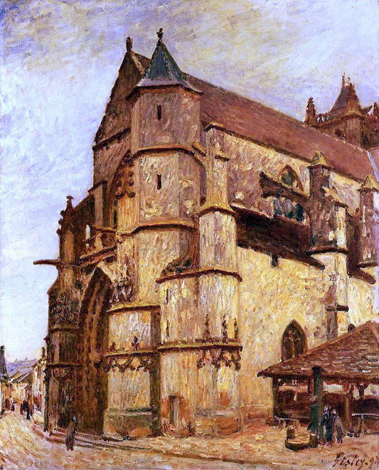  Alfred Sisley The Church at Moret, Rainy Morning - Canvas Print