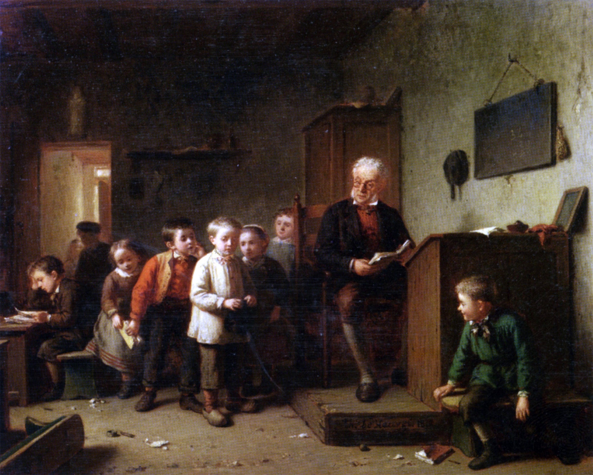  Theodore Bernardde Heuvel The Classroom - Canvas Print