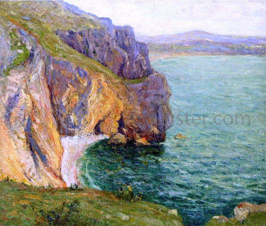  Maxime Maufra The Cliffs at Polhor, Morgat - Canvas Print
