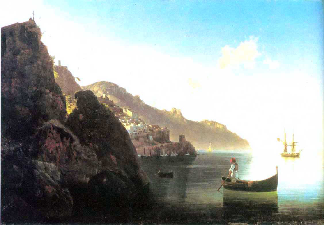  Ivan Constantinovich Aivazovsky The Coast at Amalfi - Canvas Print