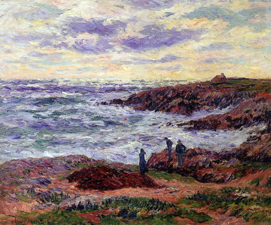  Henri Moret The Coast at Doelan (also known as Sea) - Canvas Print