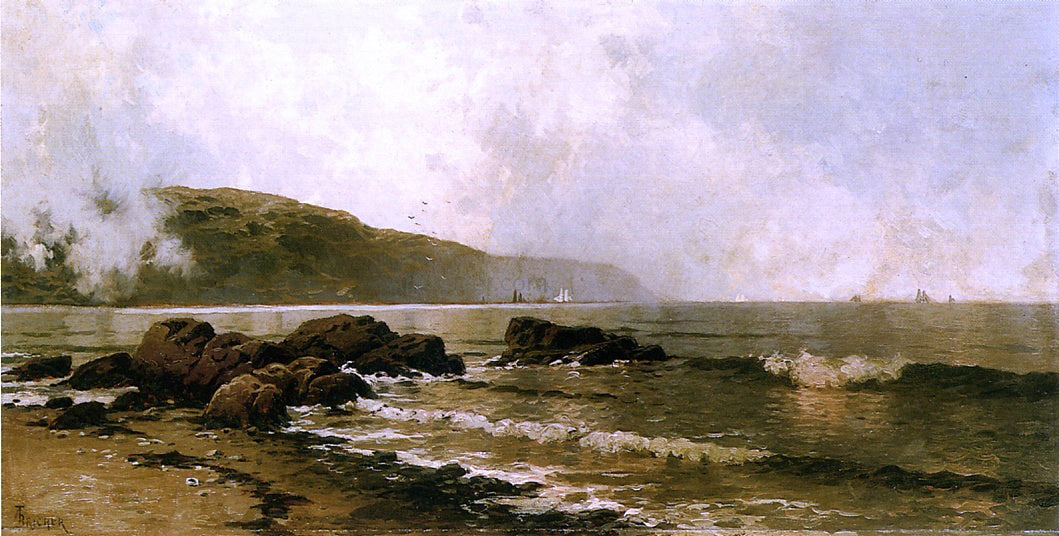  Alfred Thompson Bricher The Coast at Grand Manan - Canvas Print