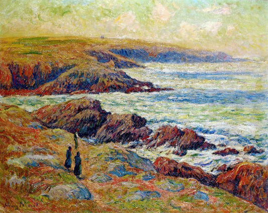  Henri Moret The Coast near Douarnenez - Canvas Print