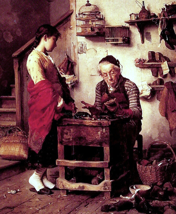  Antonio Rotta The Cobbler - Canvas Print