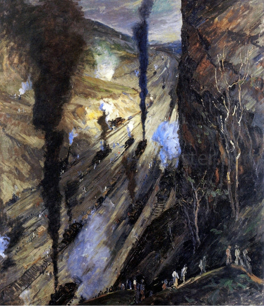  Jonas Lie The Conquerers (also known as Culebra Cut, Panama Canal) - Canvas Print