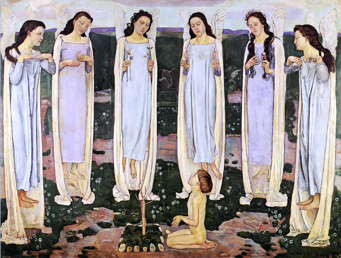  Ferdinand Hodler The Consecrated One - Canvas Print