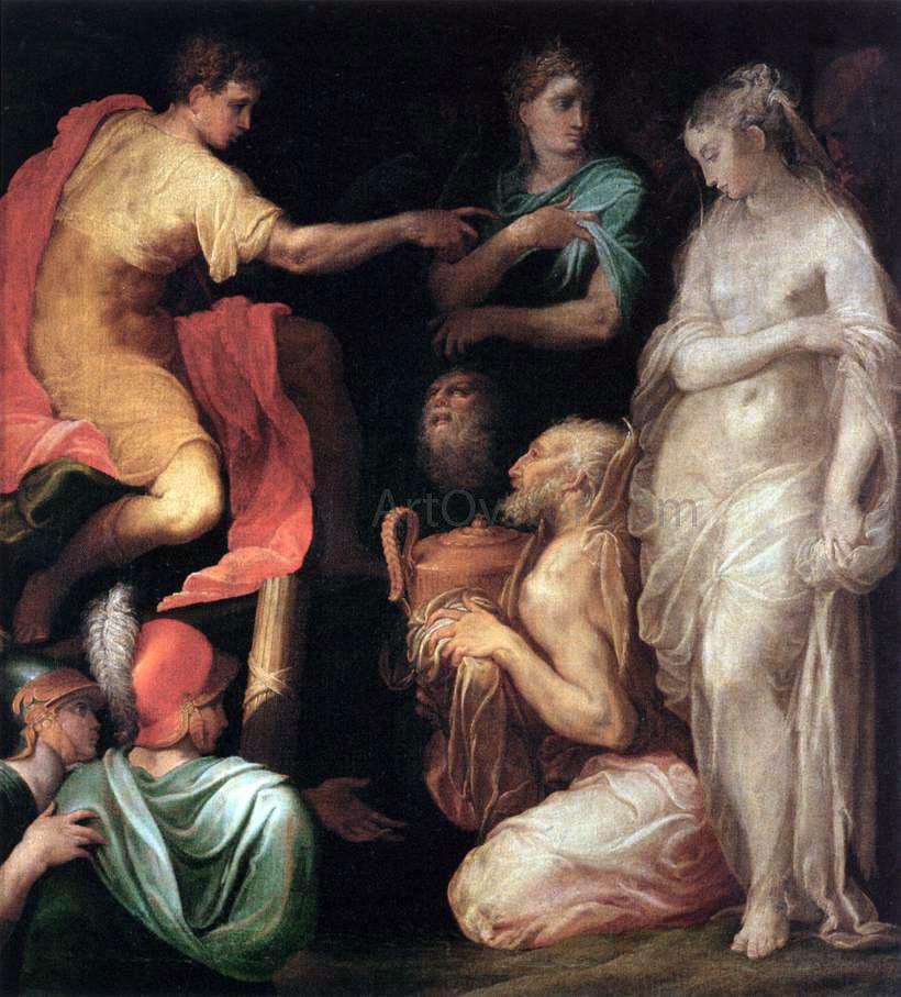  Niccolo Dell'Abbate The Continence of Scipio - Canvas Print