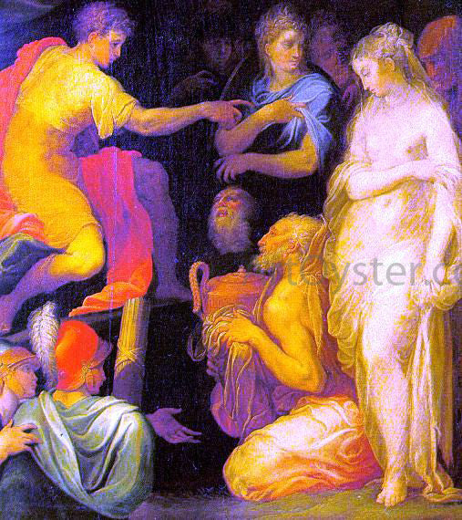  Niccolo dell' Abbate The Continence of Scipio - Canvas Print