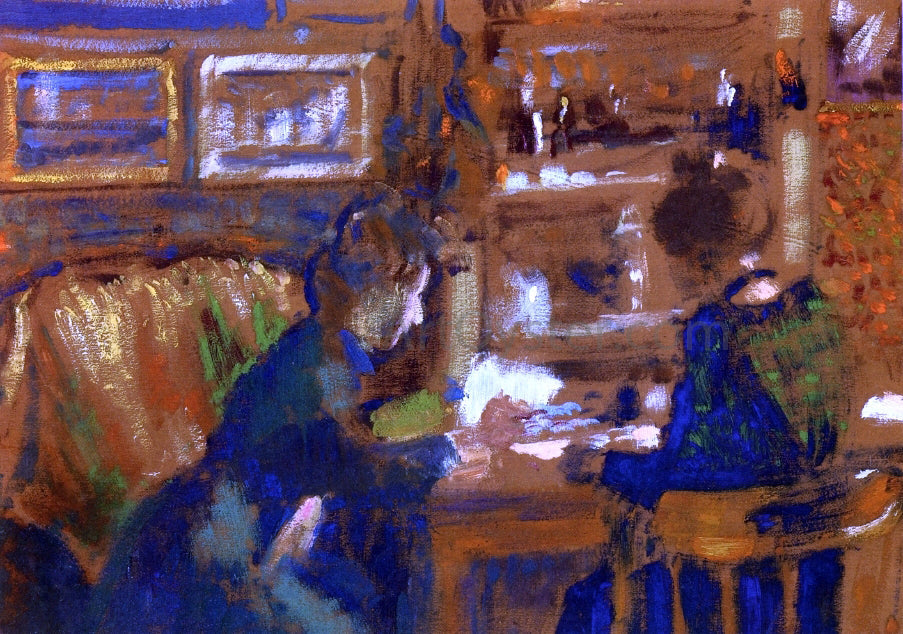  Georges Lemmen The Conversation (also known as Two Woman in an Interior) - Canvas Print