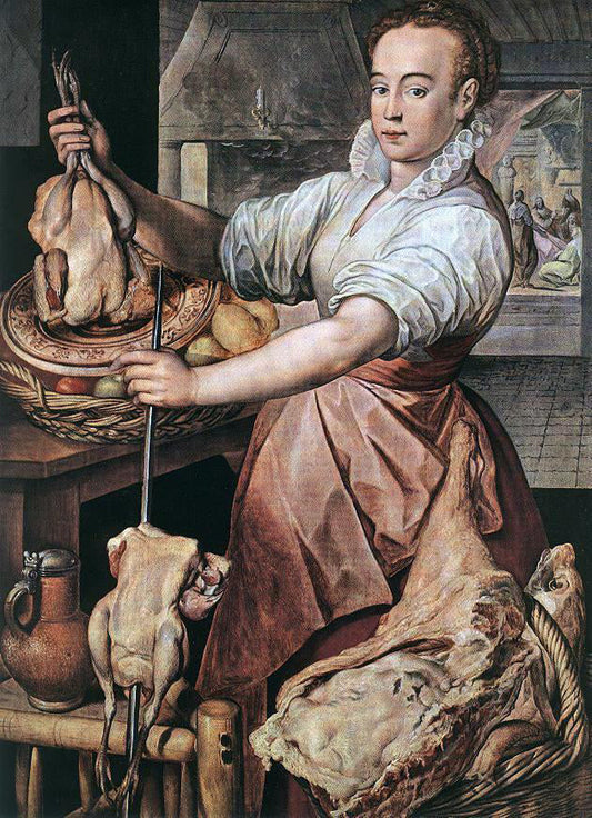  Joachim Beuckelaer The Cook - Canvas Print