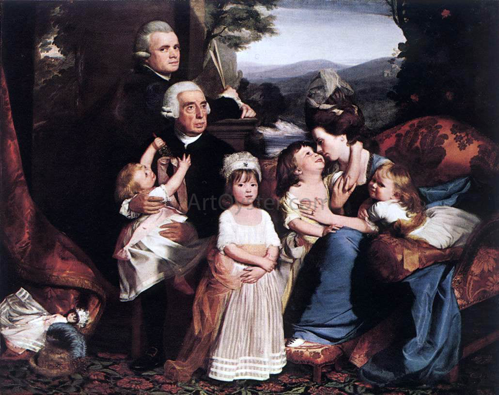 John Singleton Copley The Copley Family Canvas Print – Art MegaMart