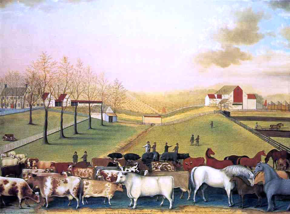  Edward Hicks The Cornell Farm - Canvas Print