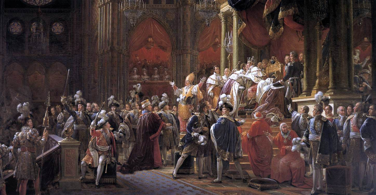  Baron Francois Gerard The Coronation of Charles X - Canvas Print