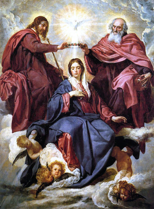  Diego Velazquez The Coronation of the Virgin - Canvas Print