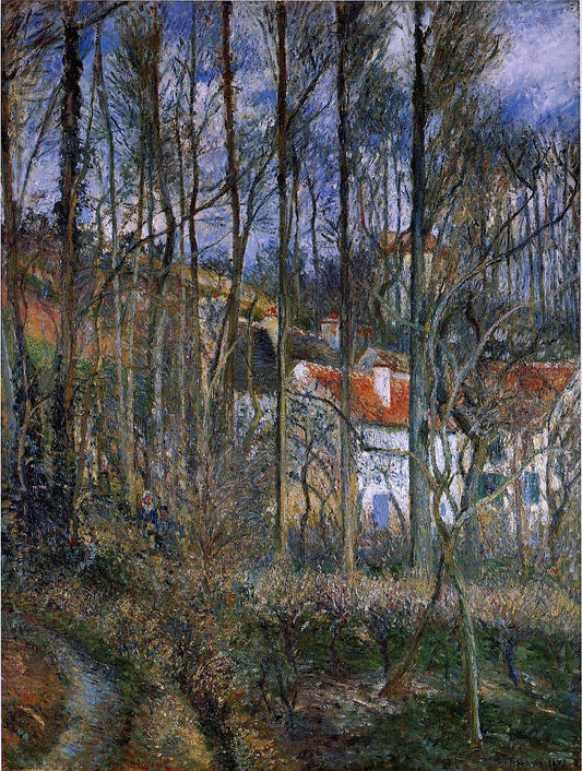  Camille Pissarro The Cote des Boeurs at l'Hermitage, near Pontoise - Canvas Print