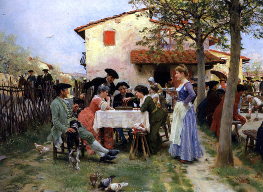  Raffaelo Sorbi The Country Inn - Canvas Print