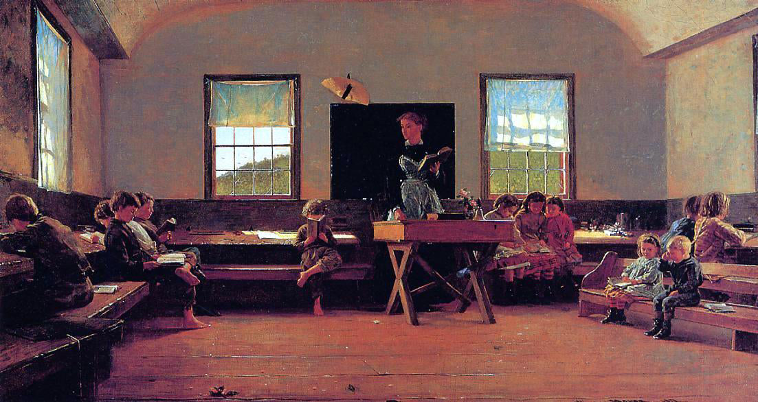  Winslow Homer The Country School - Canvas Print