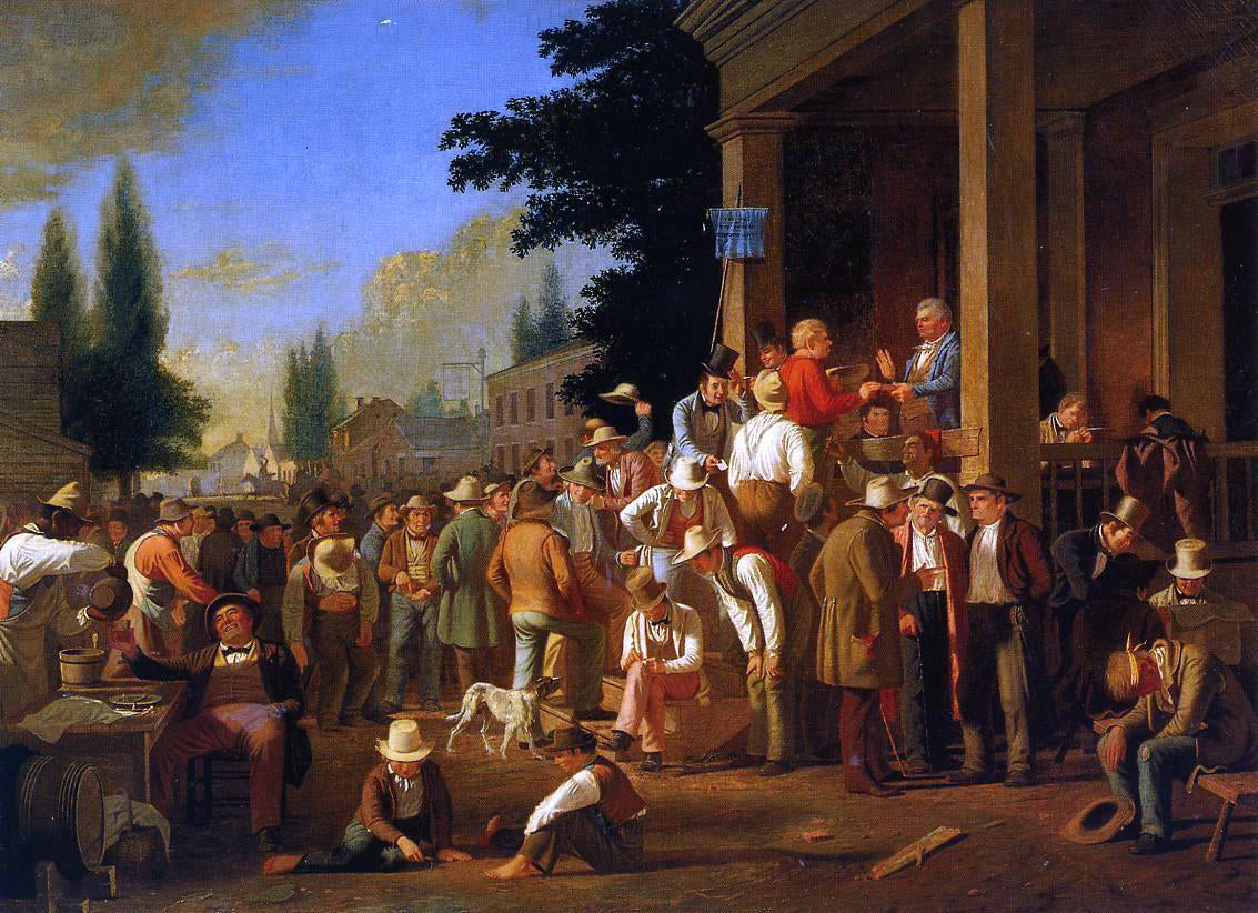  George Caleb Bingham The County Election (no.1) - Canvas Print