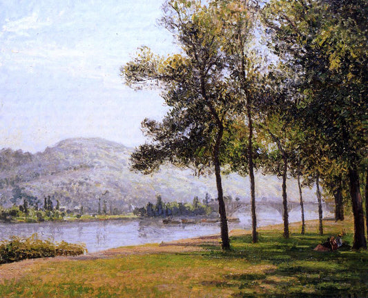  Camille Pissarro The Cours-la-Reine at Rouen; Morning, Sunlight - Canvas Print