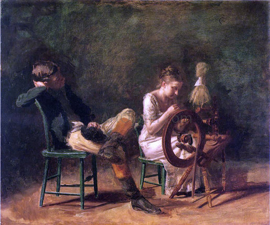  Thomas Eakins The Courtship - Canvas Print