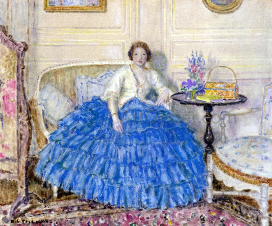  Frederick Carl Frieseke The Crinoline - Canvas Print