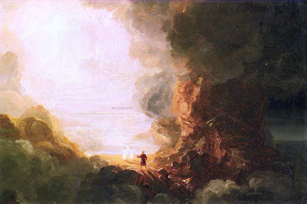  Thomas Cole The Cross and the World: Study for 'The Pilgrim of the Cross at the End of His Journey' - Canvas Print