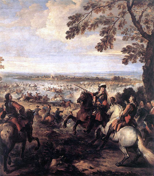  Joseph Parrocel The Crossing of the Rhine by the Army of Louis XIV, 1672 - Canvas Print