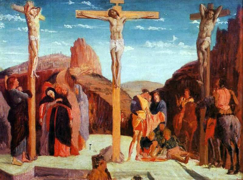  Edgar Degas The Crucifixion (after Mantegna) - Canvas Print