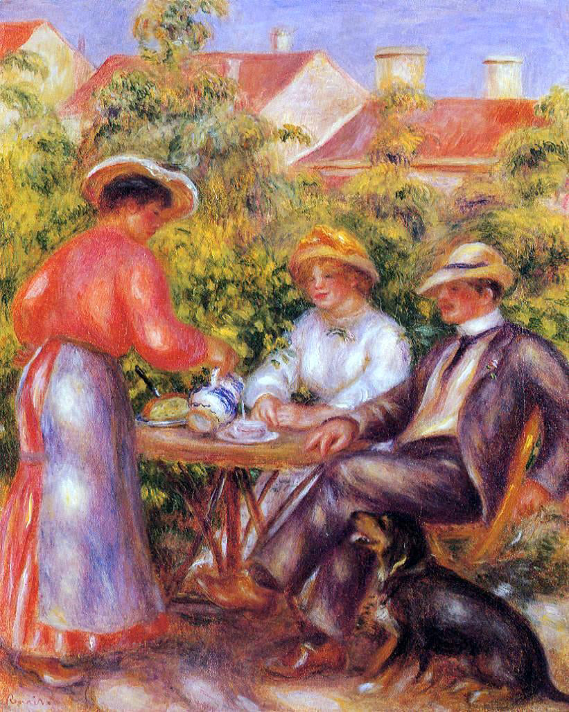  Pierre Auguste Renoir The Cup of Tea - Canvas Print