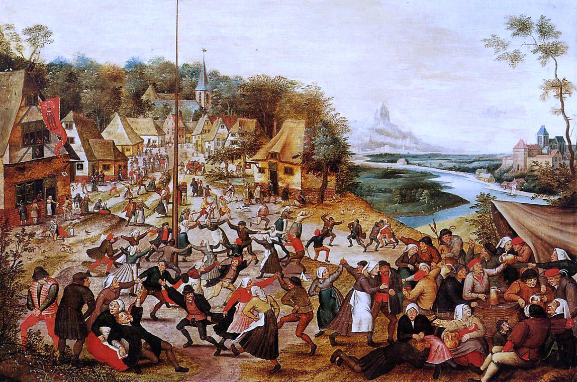  The Younger Pieter Bruegel The Dance around the May Pole - Canvas Print