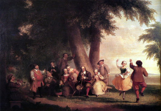  Asher Brown Durand The Dance Of The Battery In The Presence Of Peter Stuyvesant - Canvas Print