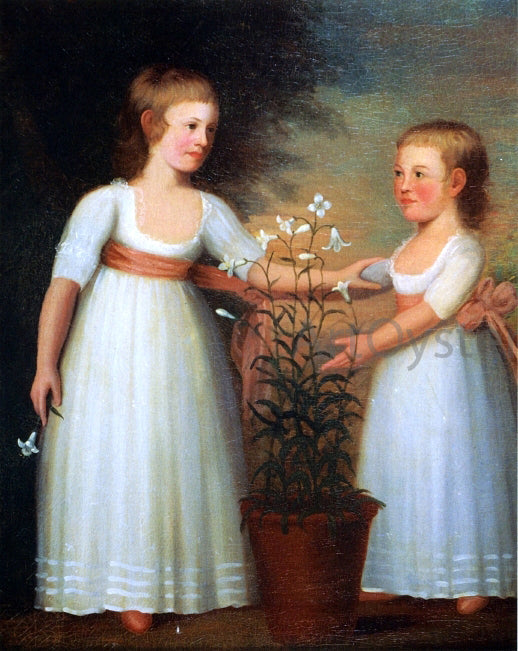  Edward Savage The Davis Children, Eliza Cheever Davis and John Derby Davis - Canvas Print