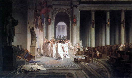  Jean-Leon Gerome The Death of Caesar - Canvas Print