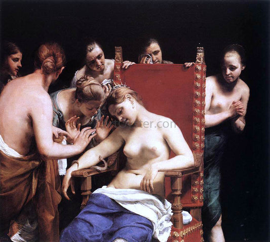  Guido Cagnacci The Death of Cleopatra - Canvas Print